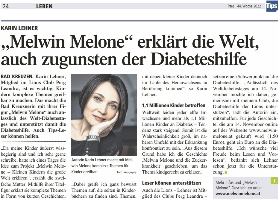 Bericht über Melwin Melone und die Vermittlung von Wissen für Kinder