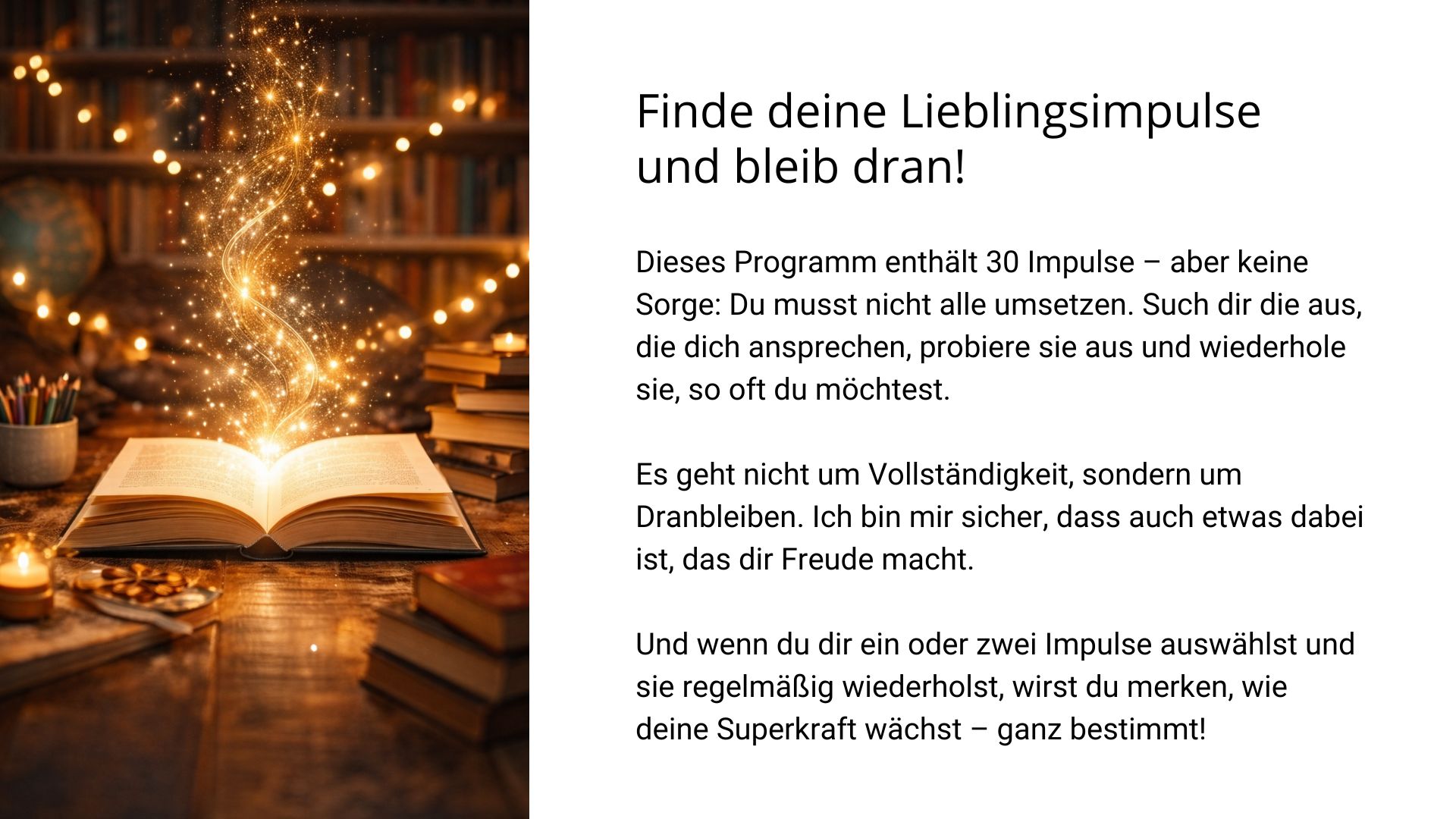 „Finde deine Lieblingsimpulse und bleib dran!“ – Motiv zur Lesemotivation