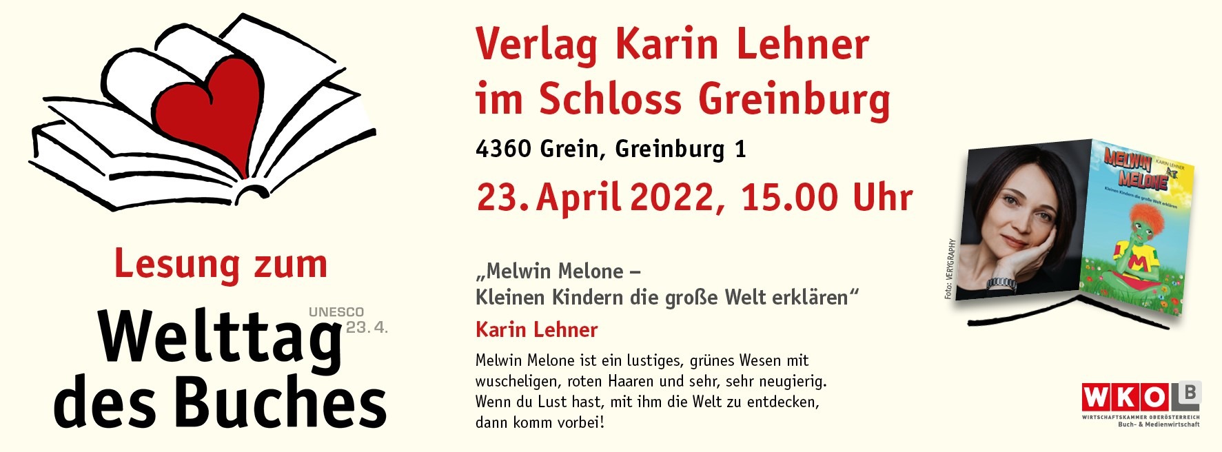 Einladung zur Lesung am Welttag des Buches