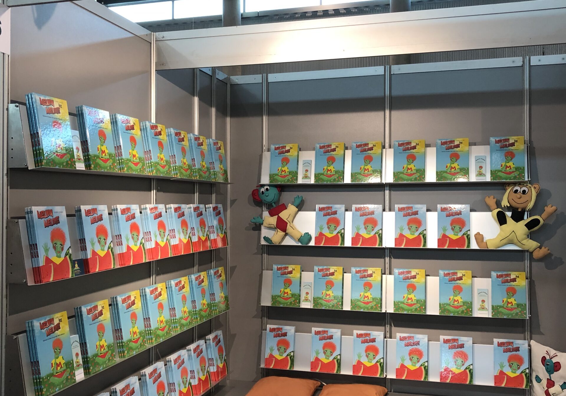 Foto von Karin Lehners Messestand auf der Buch Wien 2021