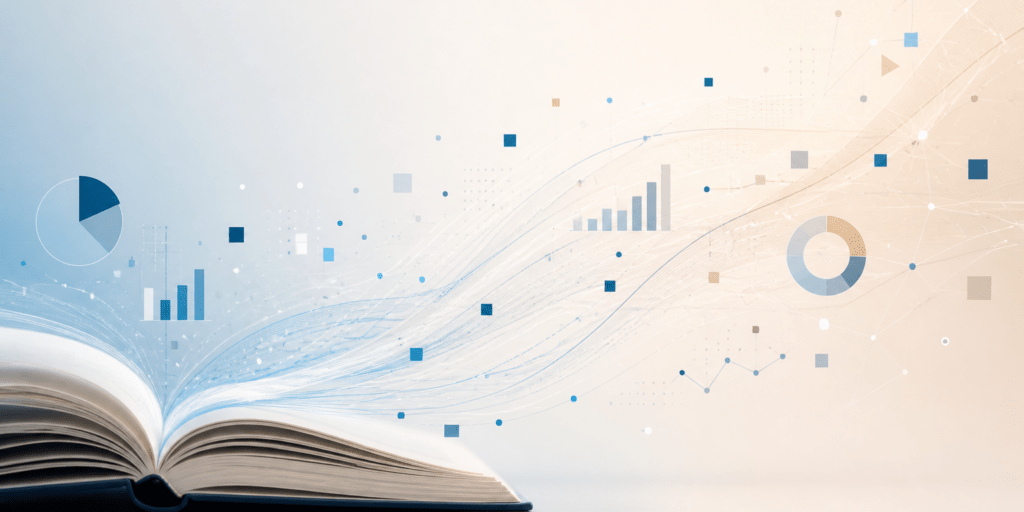 Buch als Symbol für Lesekompetenz und Wirtschaft